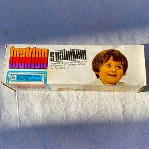 Collectible Antique Tractor Trailer toy from Eastern Europe